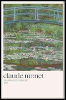 Walljar | Ingelijste poster Claude Monet The Japanese Footbridge