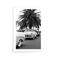 Walljar | Poster Classic Car Under A Palm Tree