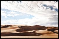 Walljar | Ingelijste poster Cloudy Desert
