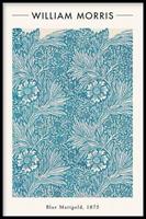 Walljar | Ingelijste poster William Morris Blue Marigold