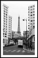 Walljar | Ingelijste poster Eiffel Tower Street