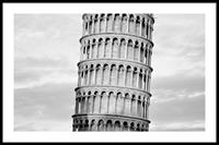 Walljar | Ingelijste poster Italië Tower of Pisa