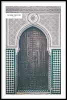 Walljar | Ingelijste poster Doorway In Marrakech