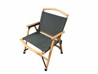 HUMAN COMFORT Klappstuhl Dolo XL Retro Campingstuhl Faltstuhl Stuhl Faltbar Holz Farbe: Grau