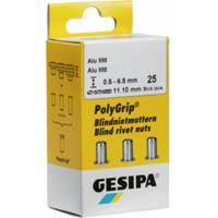 GESIPA Blindnietmutter Alu M 6 kurz Mini-Pack mit 8 Stück