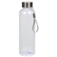 Merkloos Transparante drinkflessen/waterflessen met RVS dop 550 ml -