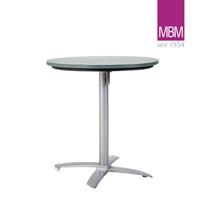 Gartentraum.de Klappbares Bistro-Tischgestell für runde Tischplatten von MBM - Bistro-Tischgestell Victory / Tischplatte Stone Grey