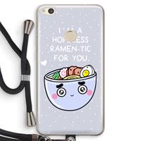 CaseCompany I'm A Hopeless Ramen-Tic For You: Huawei Ascend P8 Lite (2017) Transparant Hoesje met koord