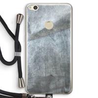 CaseCompany Grey Stone: Huawei Ascend P8 Lite (2017) Transparant Hoesje met koord