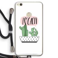 CaseCompany I love cacti: Huawei Ascend P8 Lite (2017) Transparant Hoesje met koord