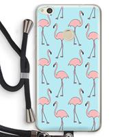 CaseCompany Anything Flamingoes: Huawei Ascend P8 Lite (2017) Transparant Hoesje met koord