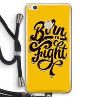 CaseCompany Born to Fight: Huawei Ascend P8 Lite (2017) Transparant Hoesje met koord