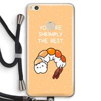 CaseCompany You're Shrimply The Best: Huawei Ascend P8 Lite (2017) Transparant Hoesje met koord