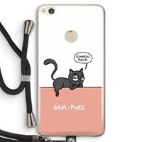 CaseCompany GSM poes: Huawei Ascend P8 Lite (2017) Transparant Hoesje met koord