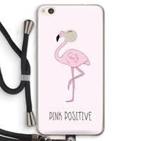 CaseCompany Pink positive: Huawei Ascend P8 Lite (2017) Transparant Hoesje met koord