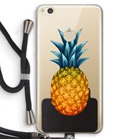 CaseCompany Grote ananas: Huawei Ascend P8 Lite (2017) Transparant Hoesje met koord