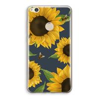 CaseCompany Sunflower and bees: Huawei Ascend P8 Lite (2017) Transparant Hoesje