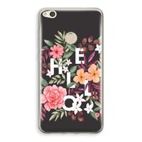 CaseCompany Hello in flowers: Huawei Ascend P8 Lite (2017) Transparant Hoesje