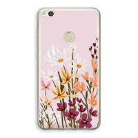 CaseCompany Painted wildflowers: Huawei Ascend P8 Lite (2017) Transparant Hoesje