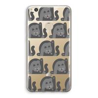 CaseCompany Cats: Huawei Ascend P8 Lite (2017) Transparant Hoesje