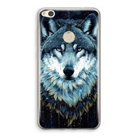 CaseCompany Darkness Wolf: Huawei Ascend P8 Lite (2017) Transparant Hoesje