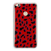 CaseCompany Red Leopard: Huawei Ascend P8 Lite (2017) Transparant Hoesje