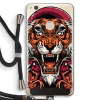 CaseCompany Tiger and Rattlesnakes: Huawei Ascend P8 Lite (2017) Transparant Hoesje met koord