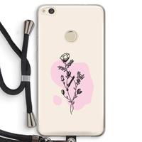 CaseCompany Roses are red: Huawei Ascend P8 Lite (2017) Transparant Hoesje met koord