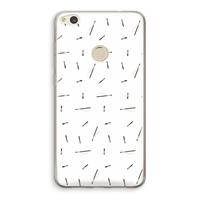 CaseCompany Hipster stripes: Huawei Ascend P8 Lite (2017) Transparant Hoesje