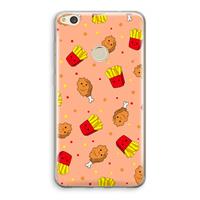 CaseCompany Chicken 'n Fries: Huawei Ascend P8 Lite (2017) Transparant Hoesje
