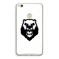 CaseCompany Angry Bear (white): Huawei Ascend P8 Lite (2017) Transparant Hoesje