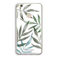 CaseCompany Tropical watercolor leaves: Huawei Ascend P8 Lite (2017) Transparant Hoesje