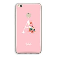 CaseCompany Pink Bouquet: Huawei Ascend P8 Lite (2017) Transparant Hoesje