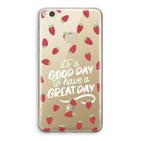 CaseCompany Don't forget to have a great day: Huawei Ascend P8 Lite (2017) Transparant Hoesje