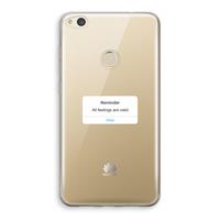 CaseCompany Reminder: Huawei Ascend P8 Lite (2017) Transparant Hoesje