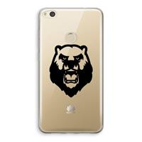 CaseCompany Angry Bear (black): Huawei Ascend P8 Lite (2017) Transparant Hoesje
