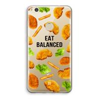 CaseCompany Eat Balanced: Huawei Ascend P8 Lite (2017) Transparant Hoesje