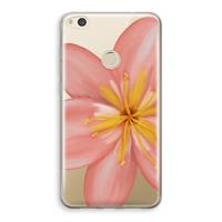 CaseCompany Pink Ellila Flower: Huawei Ascend P8 Lite (2017) Transparant Hoesje