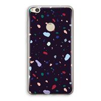 CaseCompany Dark Rounded Terrazzo: Huawei Ascend P8 Lite (2017) Transparant Hoesje