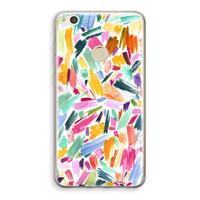 CaseCompany Watercolor Brushstrokes: Huawei Ascend P8 Lite (2017) Transparant Hoesje
