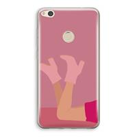 CaseCompany Pink boots: Huawei Ascend P8 Lite (2017) Transparant Hoesje