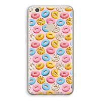 CaseCompany Pink donuts: Huawei Ascend P8 Lite (2017) Transparant Hoesje