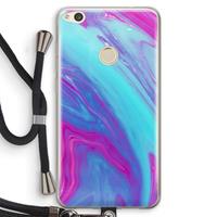 CaseCompany Zweverige regenboog: Huawei Ascend P8 Lite (2017) Transparant Hoesje met koord