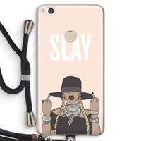 CaseCompany Slay All Day: Huawei Ascend P8 Lite (2017) Transparant Hoesje met koord