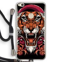 CaseCompany Tiger and Rattlesnakes: Huawei Ascend P8 Lite (2017) Transparant Hoesje met koord