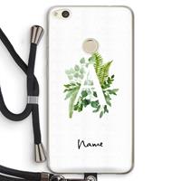 CaseCompany Green Brush: Huawei Ascend P8 Lite (2017) Transparant Hoesje met koord