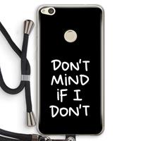 CaseCompany Don't Mind: Huawei Ascend P8 Lite (2017) Transparant Hoesje met koord