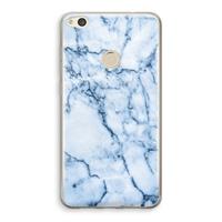 CaseCompany Blauw marmer: Huawei Ascend P8 Lite (2017) Transparant Hoesje