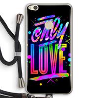 CaseCompany Only Love: Huawei Ascend P8 Lite (2017) Transparant Hoesje met koord