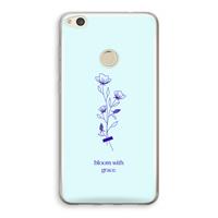 CaseCompany Bloom with grace: Huawei Ascend P8 Lite (2017) Transparant Hoesje